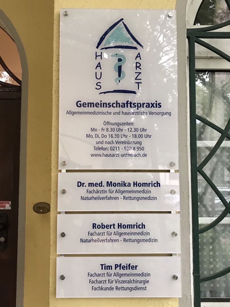 Schilder 13 Schild Arzt Homrich
